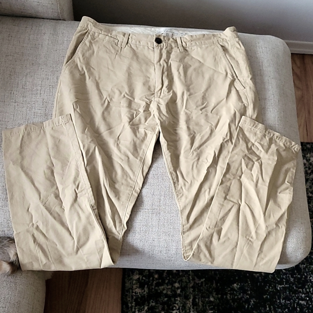 Men's dress pants, khaki, US 34/34 slim fit